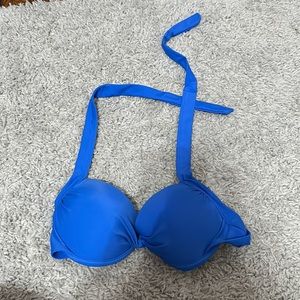 blue bikini top